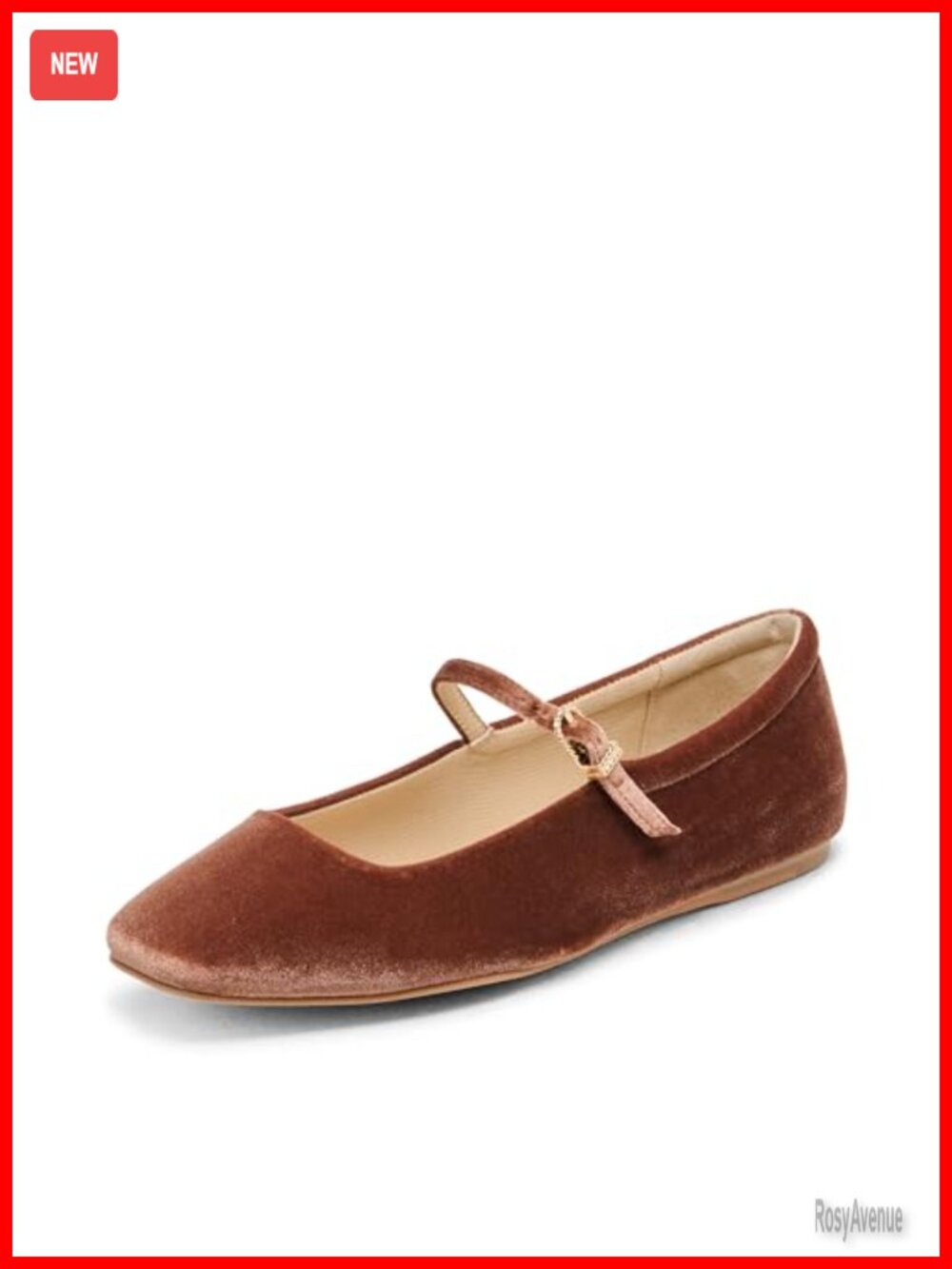 Dolce Vita Reyes Flats - Mary-Jane Buckle Velvet Round Toe Casual Shoes